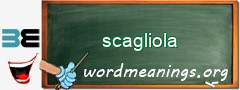 WordMeaning blackboard for scagliola